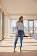 Grey Long Sleeve Top