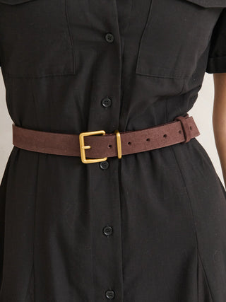Suede Leather Belt