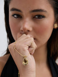 Tiger Eye 18K Plate Necklace