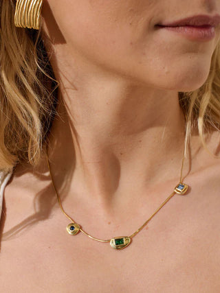 Gisel Eye 18K Gold Plated Necklace
