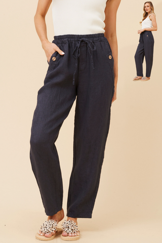 Linen Straight Leg Pant