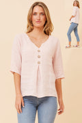 Pink Linen Shirt