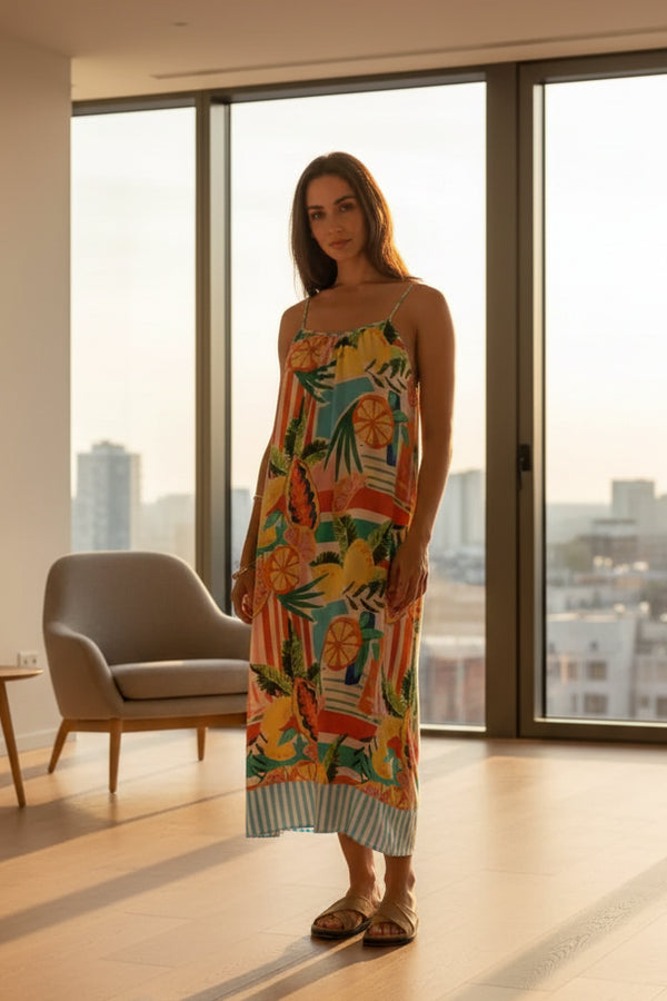 Tropical Print dress