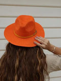 Fedora Sun Hat Orange