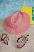 Fedora Sun Hat Pink