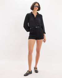 Deborah Long Sleeve Shirt - Black: Black / M