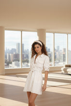 Load image into Gallery viewer, White Denim Mini Dress