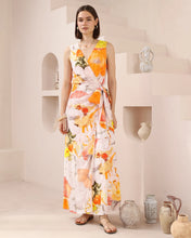 Load image into Gallery viewer, Maxi wrap patterned Dress