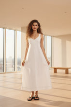 Load image into Gallery viewer, White Midi Dress