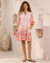 Load image into Gallery viewer, Short Pink Patterned Dress