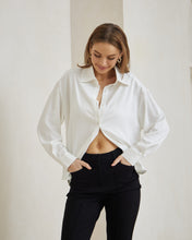 Load image into Gallery viewer, White Button-Down Shirt