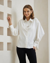 White Button-Down Shirt