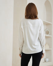 Load image into Gallery viewer, White Button-Down Shirt