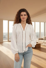 Load image into Gallery viewer, Long Sleeve White Top