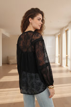 Load image into Gallery viewer, Black Lace Top