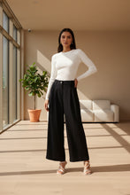 Load image into Gallery viewer, Wide-Leg Black Pant