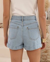 Faded Denim Short