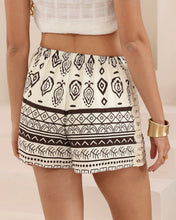 Load image into Gallery viewer, White and Brown Shorts