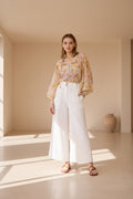 White Wide Leg Pant