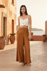 Wide-leg Linen/Silk pants