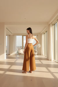Camel Wide leg Pant
