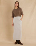 Mabel Linen Skirt - Natural: Natural / 12