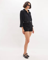 Deborah Long Sleeve Shirt - Black: Black / M