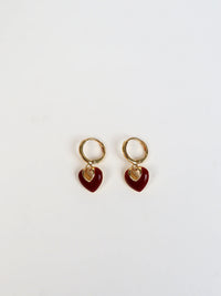 Jules Heart Earrings 18K Gold Plated