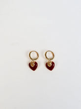 Load image into Gallery viewer, Jules Heart Earrings 18K Gold Plated