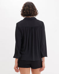 Deborah Long Sleeve Shirt - Black: Black / M