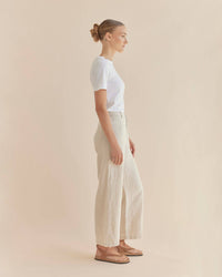 Barossa Linen Pant - Natural: Natural / 10