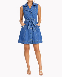 Sleeveless Denim Dress