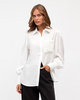 White Top with Crochet Detail