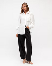 Load image into Gallery viewer, White Top with Crochet Detail