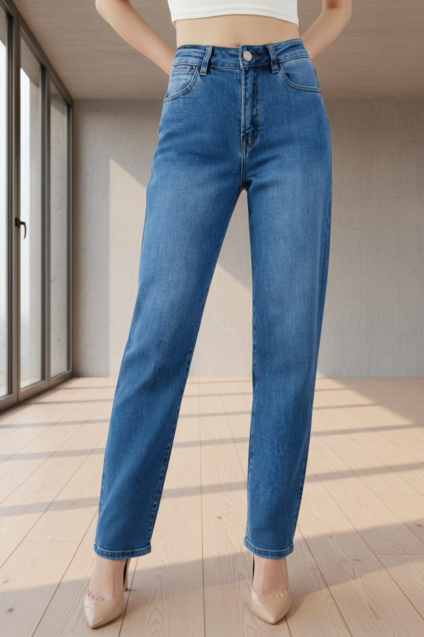 Barrel Jean -Dark Denim
