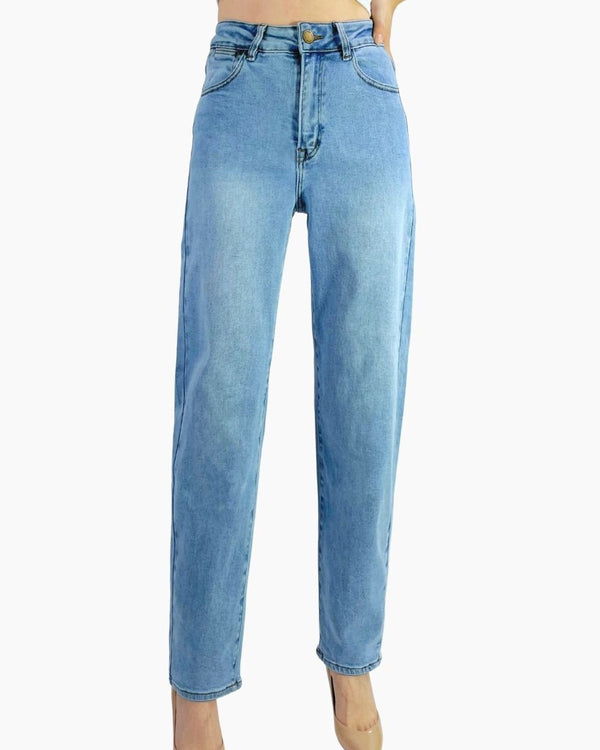 Light Denim Barrel Jean