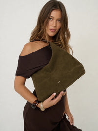 Remy Suede Shoulder Bag