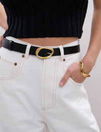 Lesley Skinny leather Belt