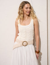 Load image into Gallery viewer, Camine Circle Buckle Straw Belt (Copy)