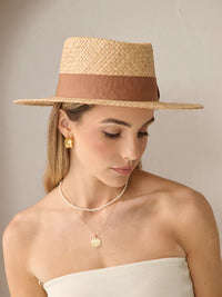 Island Ribbon Straw Hat