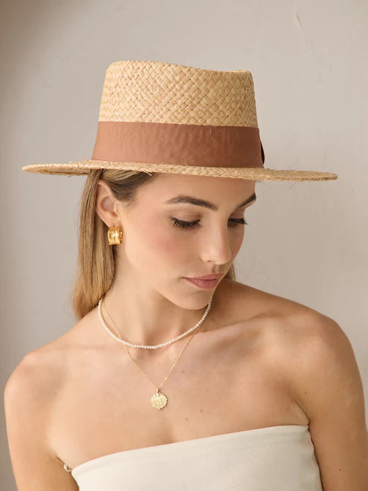 Island Ribbon Straw Hat