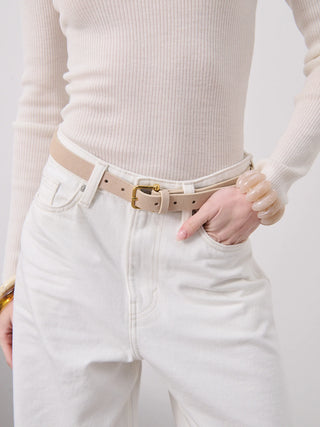Halley Suede Belt - STONE