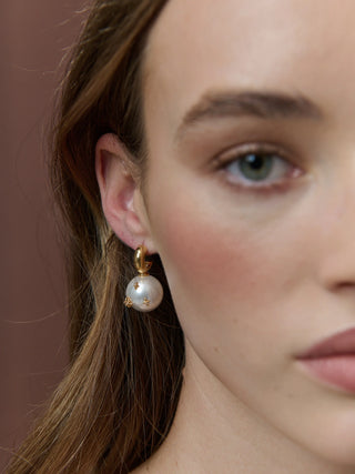 Layla Pearl Ball Earrings