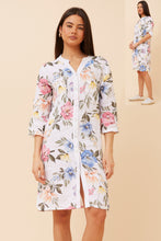 Load image into Gallery viewer, White-Sequin Shirt Dress