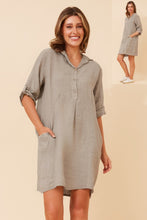 Load image into Gallery viewer, Linen Shirt Dress