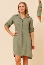 Load image into Gallery viewer, Linen Shirt Dress