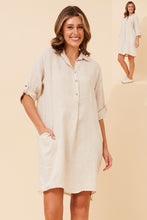 Load image into Gallery viewer, Linen Shirt Dress
