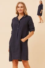 Load image into Gallery viewer, Linen Shirt Dress