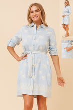 Load image into Gallery viewer, Long Sleeve Embroidered Dress