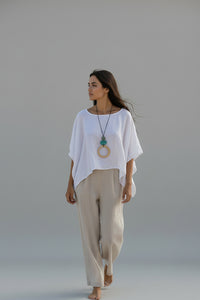 Large circle Wooden Necklace